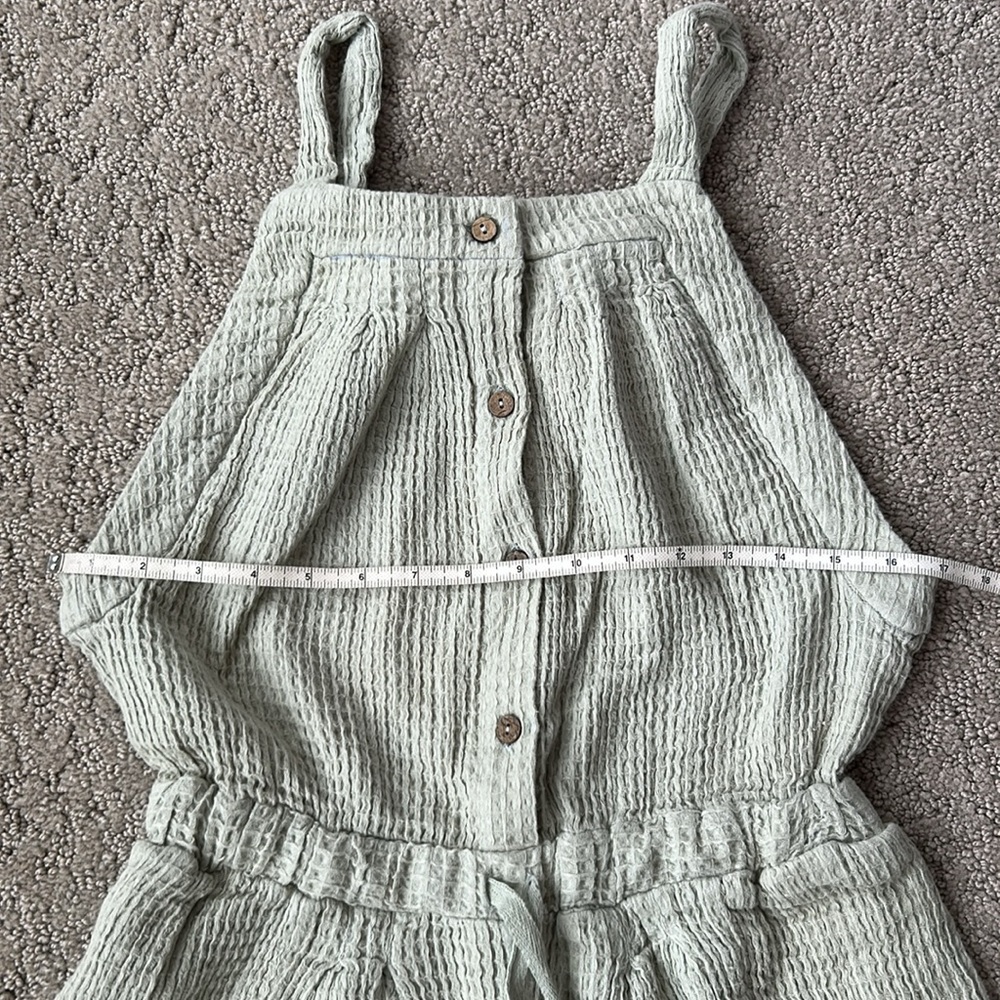 Free People Off The Grid Jumpsuit One-Piece Waffle-Knit Cotton Romper Oxide XS - Picture 6 of 11